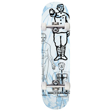 CCS Human Condition Skateboard Complete - White/Blue - 7.75