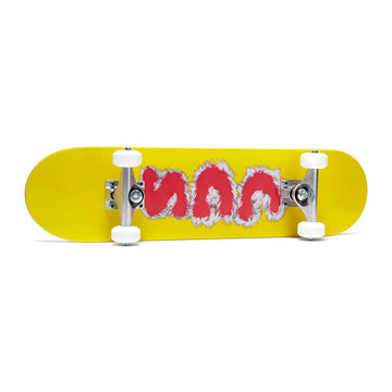 CCS Furry Letters Mini Skateboard Complete - Yellow