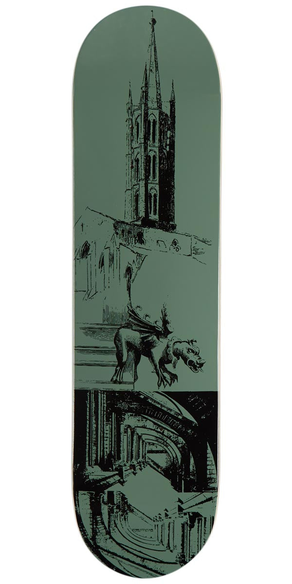 CCS Cathedral Skateboard Deck - Olive - 7.50