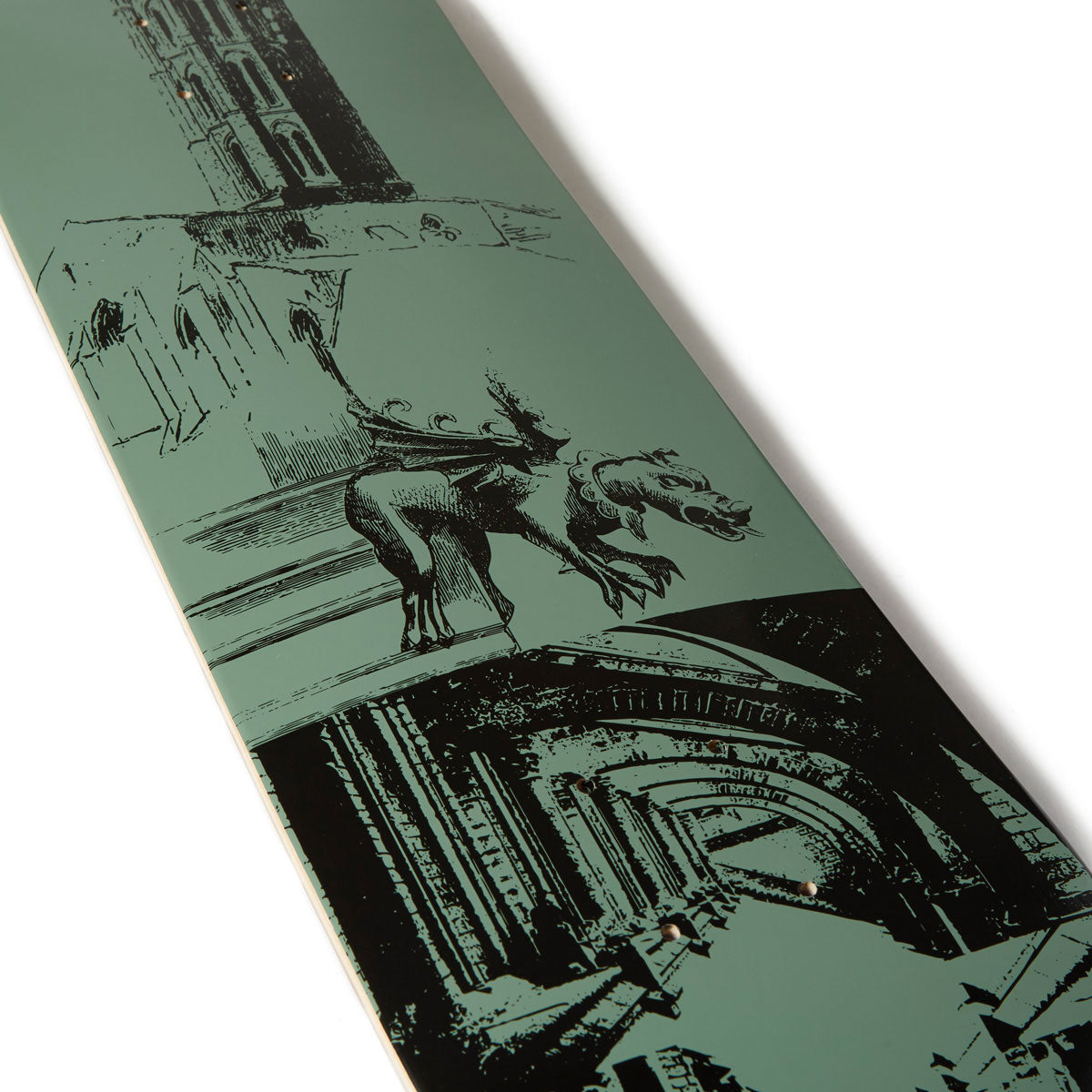 CCS Cathedral Skateboard Deck - Olive