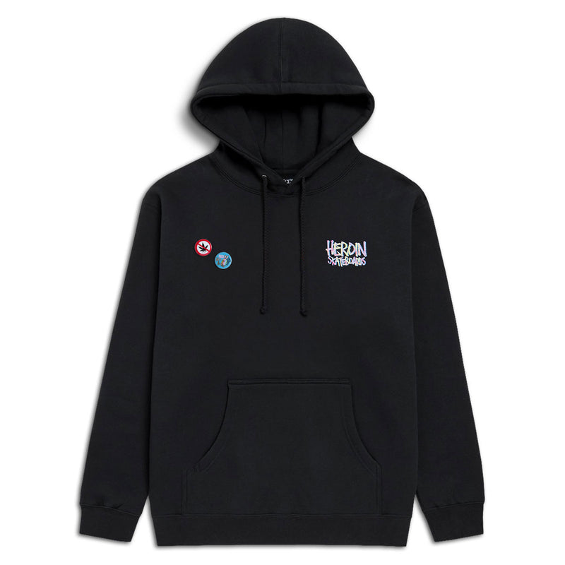 CCS Live x Heroin 420 Egg Hoodie - Black