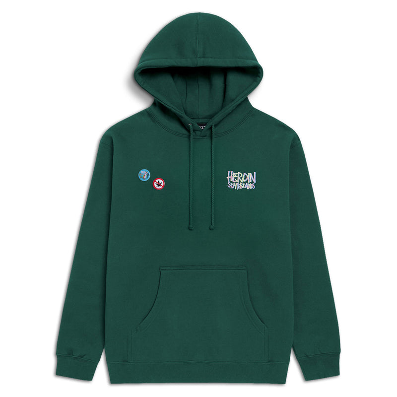 CCS Live x Heroin 420 Egg Hoodie - Green