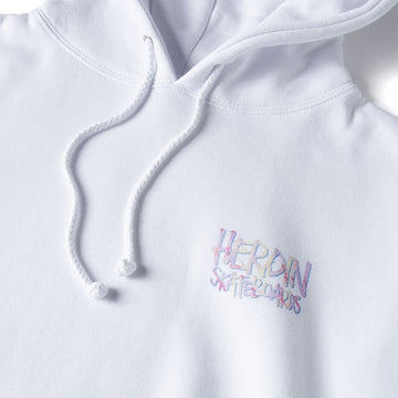 CCS Live x Heroin 420 Egg Hoodie - White