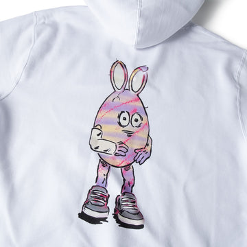 CCS Live x Heroin 420 Egg Hoodie - White