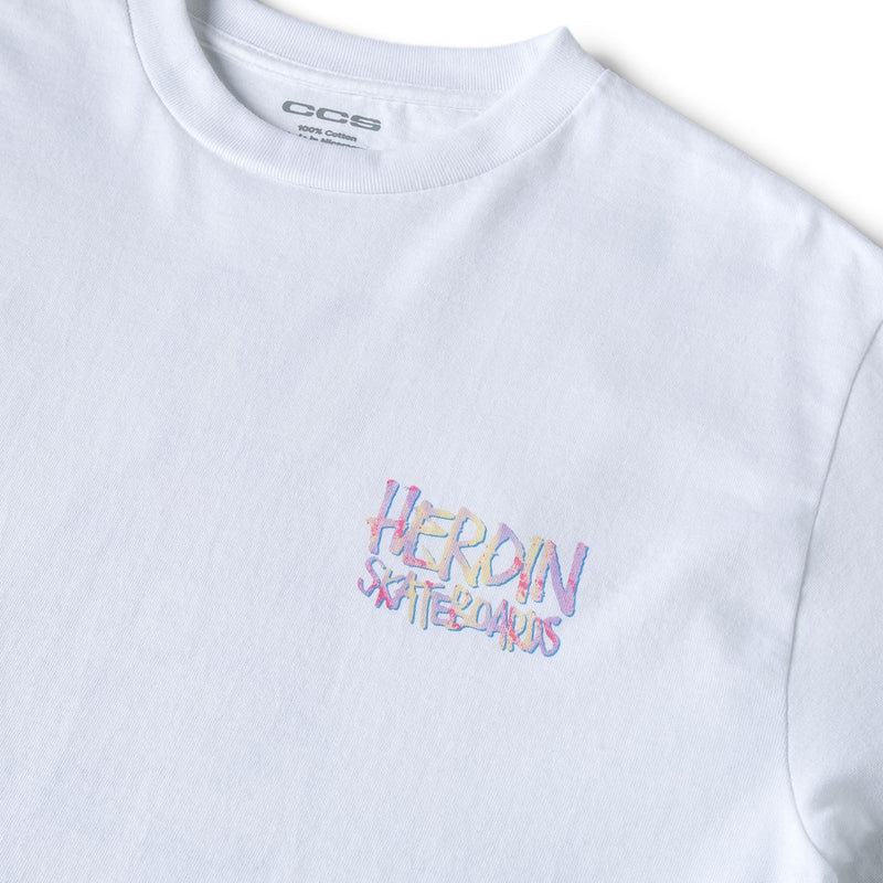 CCS Live x Heroin 420 Egg T-Shirt - White