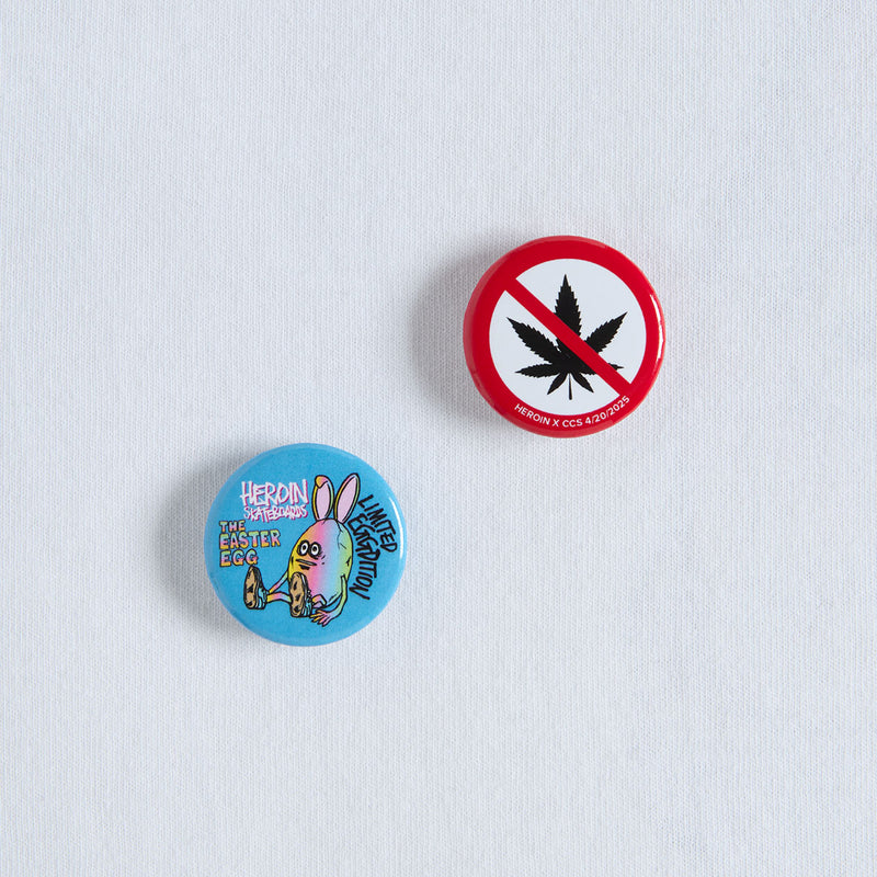 CCS Live x Heroin 420 Egg T-Shirt - White