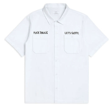 CCS Live x Heroin 420 Work Shirt - White - XL