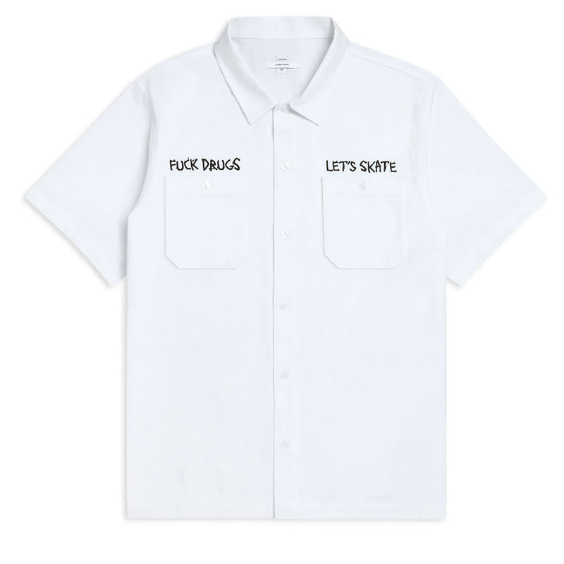 CCS Live x Heroin 420 Work Shirt - White - XL