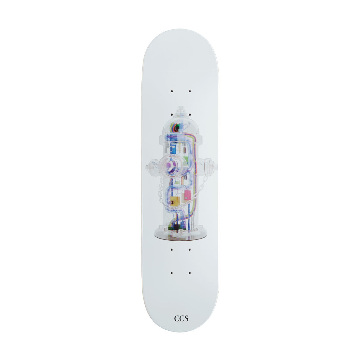 CCS Going Clear Hydrant Mini Skateboard Deck image 1