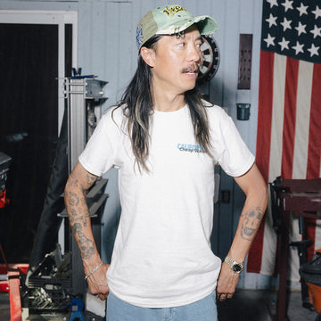 CCS June 1985 Ad T-Shirt - Vintage White/Blue