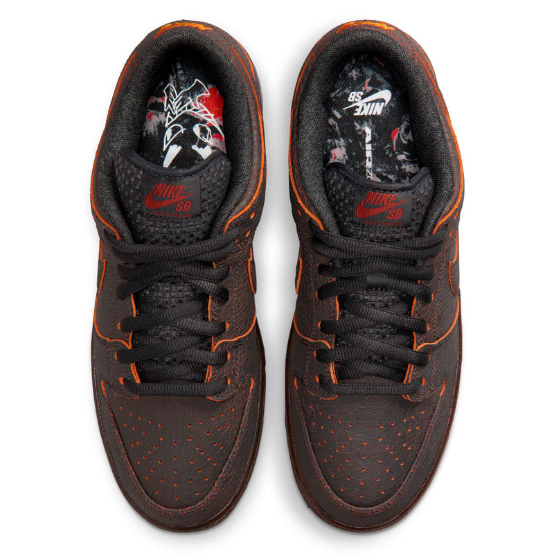 Nike SB Krampus Dunk Low Pro Premium Shoes - Dark Smoke Grey/Campfire Orange/Black