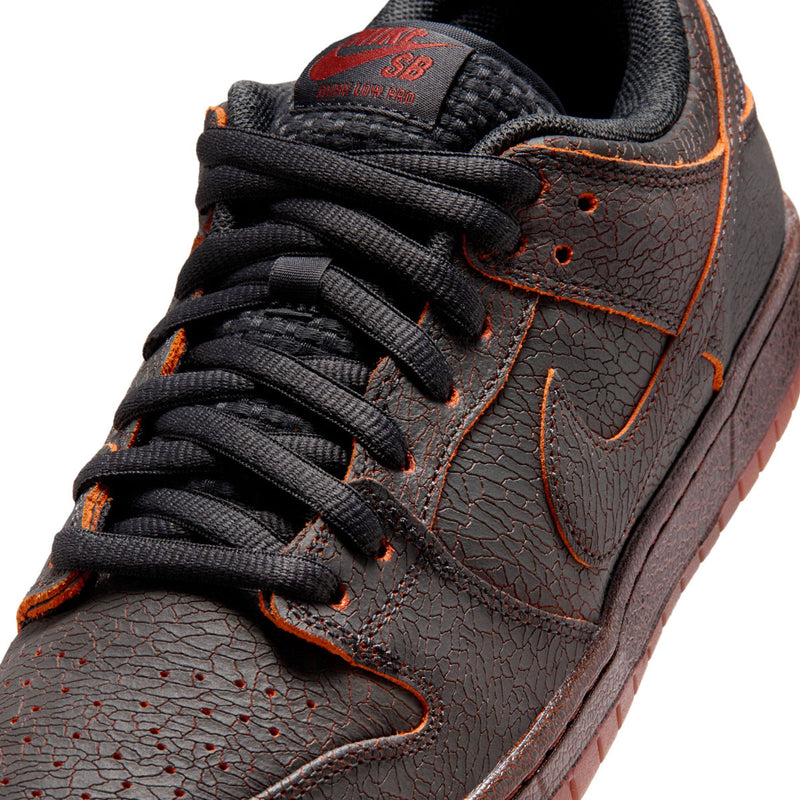 Nike SB Krampus Dunk Low Pro Premium Shoes - Dark Smoke Grey/Campfire Orange/Black