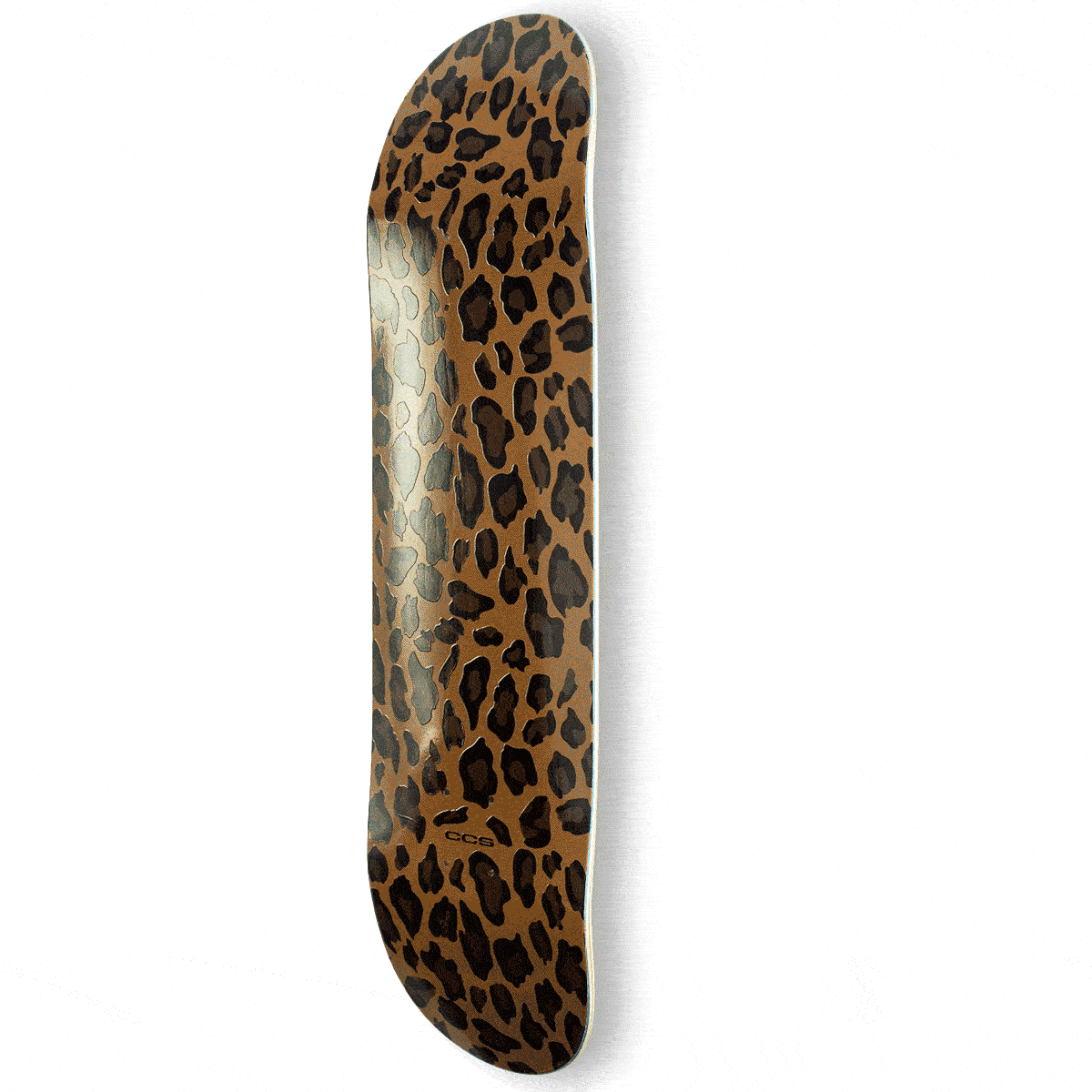 CCS Leopard Embossed Skateboard Deck - Brown