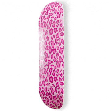 CCS Leopard Embossed Skateboard Deck - Pink