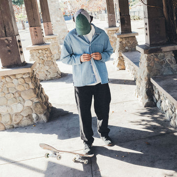 CCS Box Denim Shirt - Light Blue