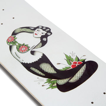 CCS x Tyler Quigley Cobra Woman Skateboard Deck - White