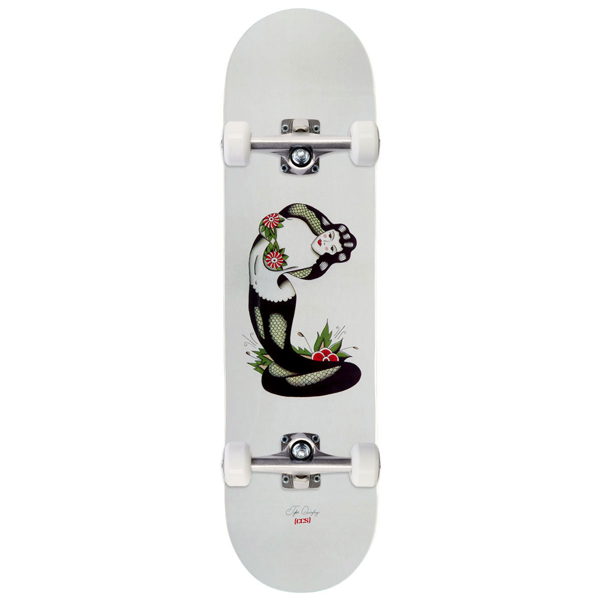 CCS x Tyler Quigley Cobra Woman Skateboard Complete - White - 8.50