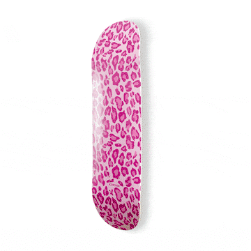 CCS Leopard Embossed Mini Skateboard Deck - Pink
