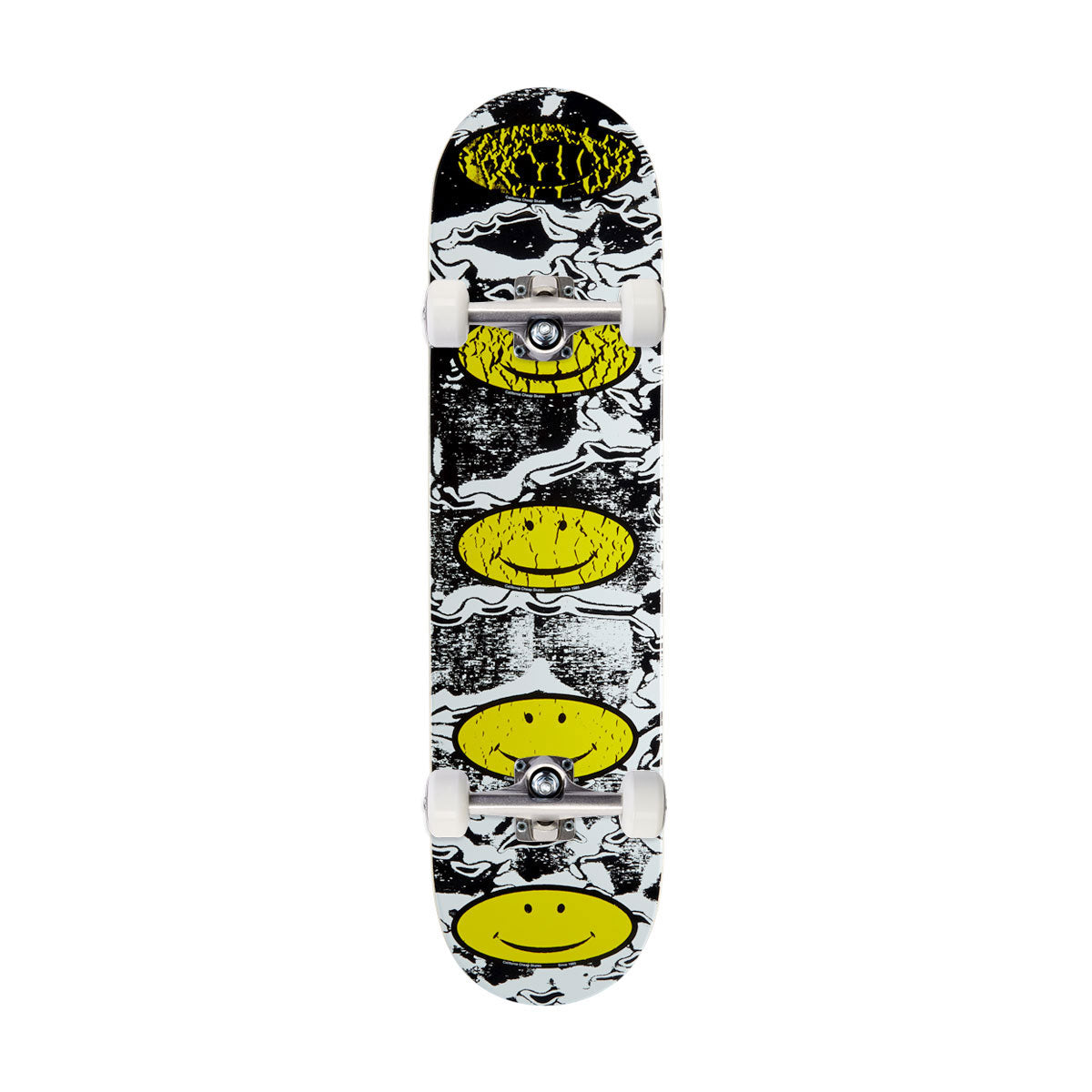 CCS Smile Decay Mini Skateboard Complete - Black - 7.25
