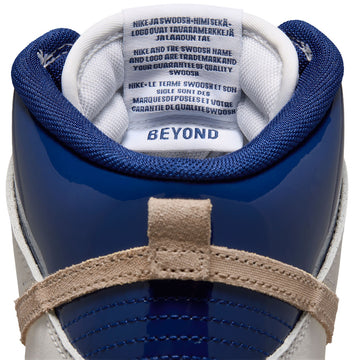 Nike SB x Beyond Dunk High Pro Shoes - White/Ivory/Sand Dune/Blue Void