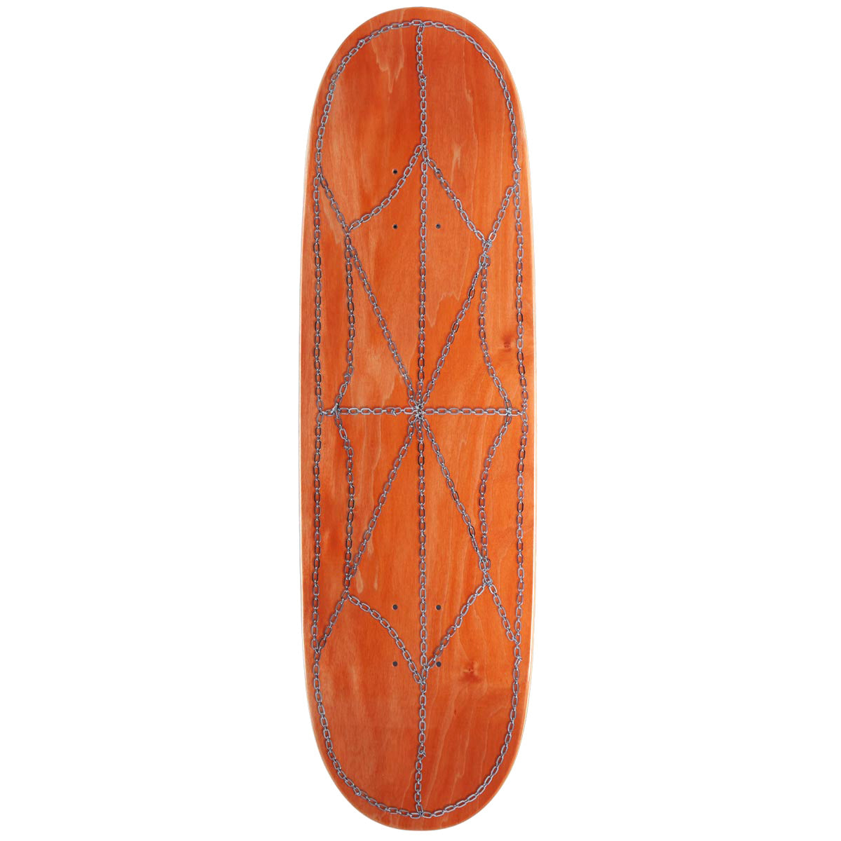 CCS Chain Web Egg1 Shaped Skateboard Deck - Orange - 9.00