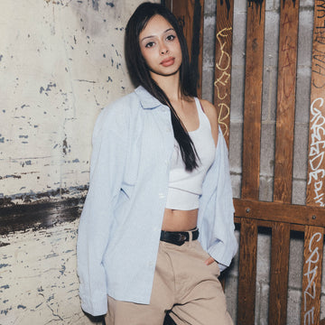 CCS Box Oxford Shirt - Blue Stripe