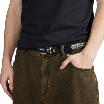 CCS Pyramid Studded Belt - 2 Row - Black