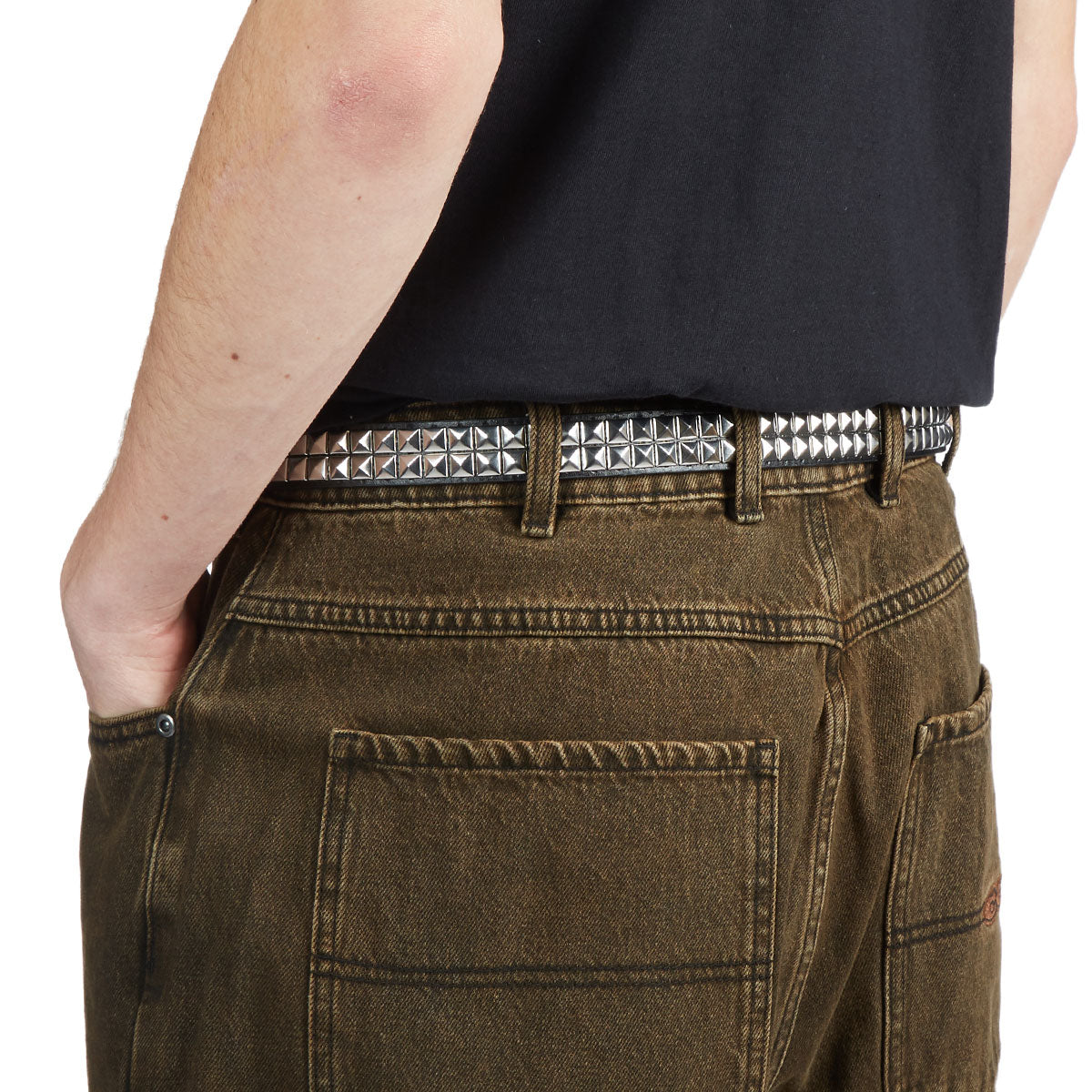 CCS Pyramid Studded Belt - 2 Row - Black