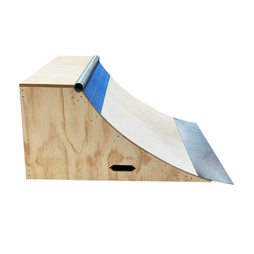 OC Ramps Blue Tile Quarterpipe by Brad McClain