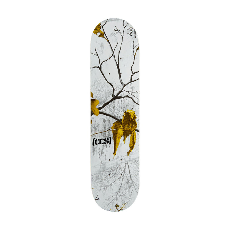CCS x Realtree Logo Mini Skateboard Deck - Snow - 7.00