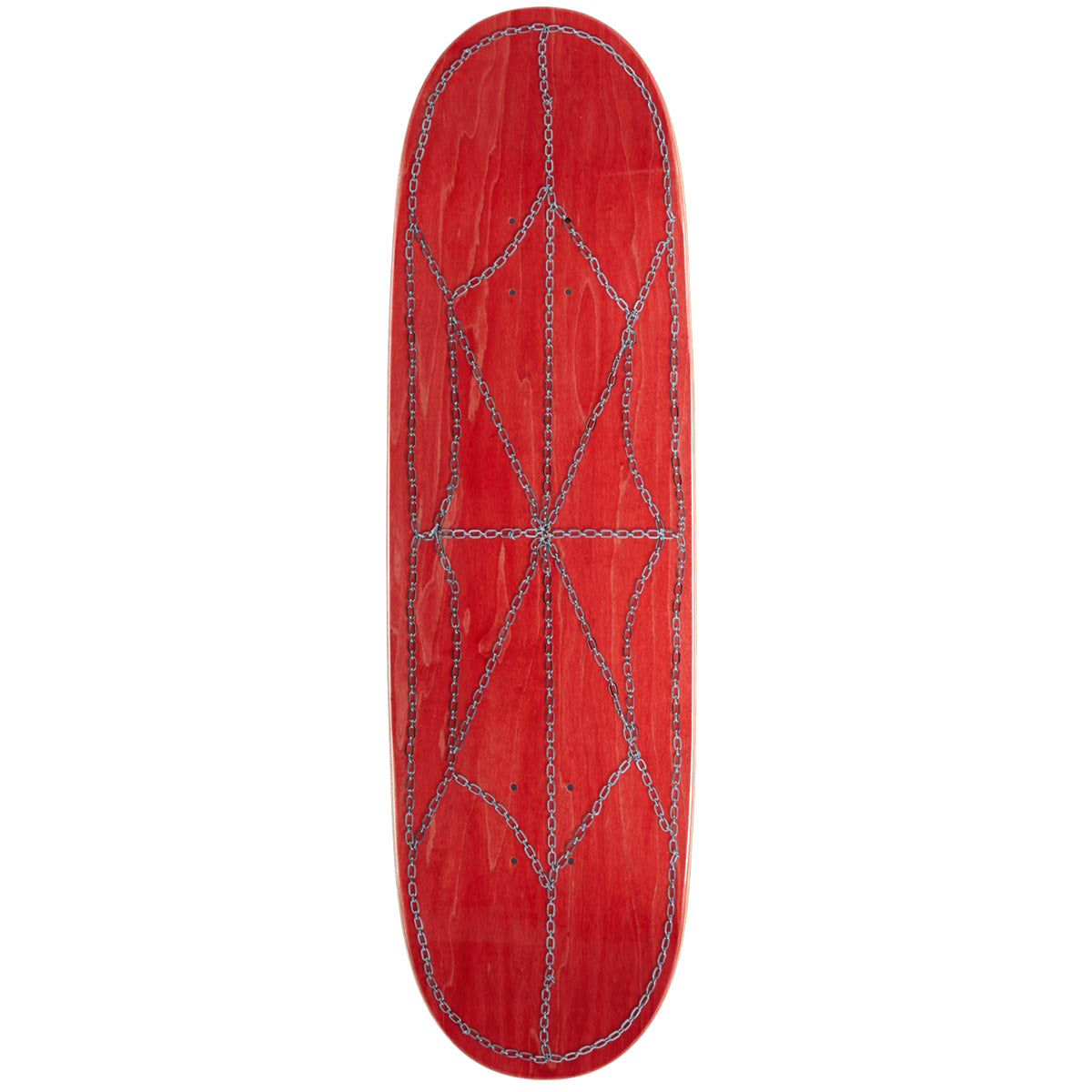 CCS Chain Web Egg1 Shaped Skateboard Deck - Red - 9.00