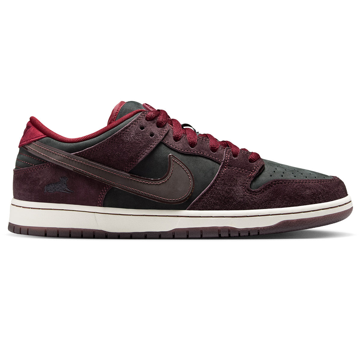 Nike SB Riot Dunk Low Pro QS Shoes - Mahogany/Dark Beetroot/Team Red/Sail image 1