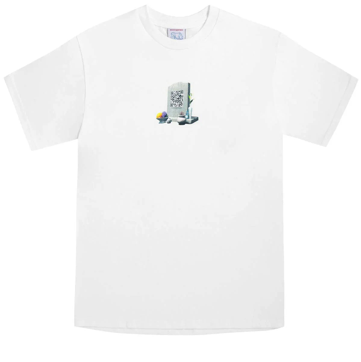 Sci-Fi Fantasy Tombstone T-Shirt - White image 1