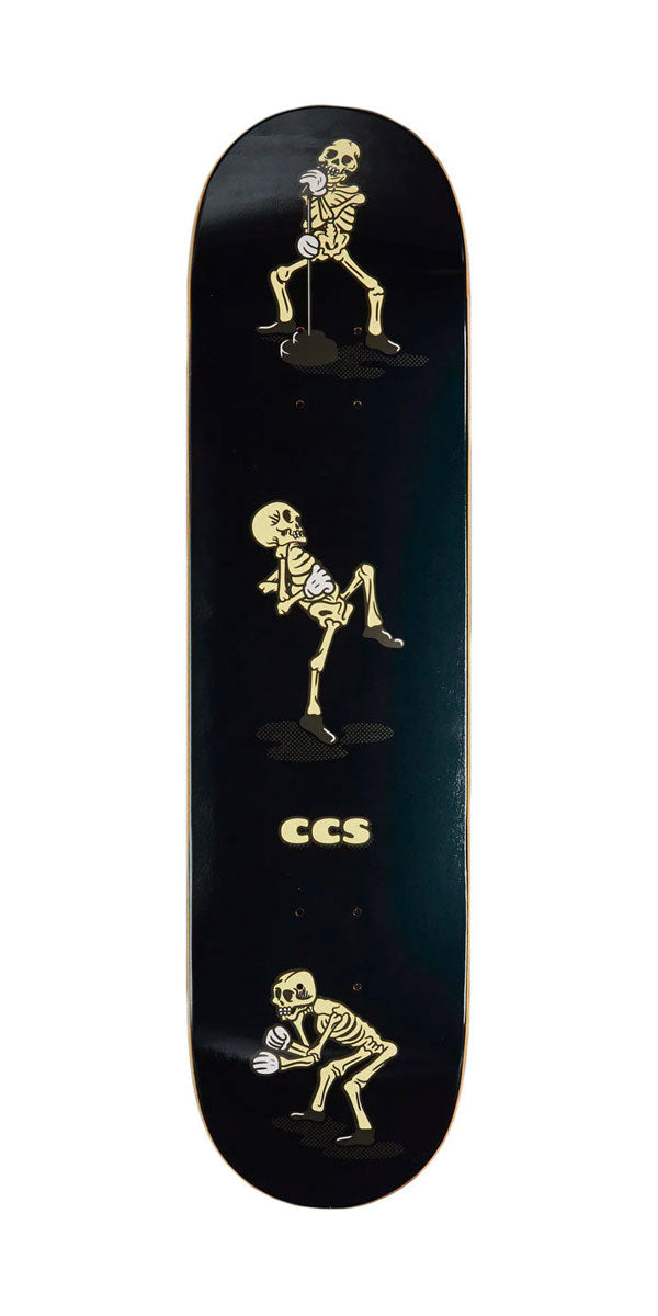 CCS Vine Skeleton Mini Skateboard Deck - Black image 1