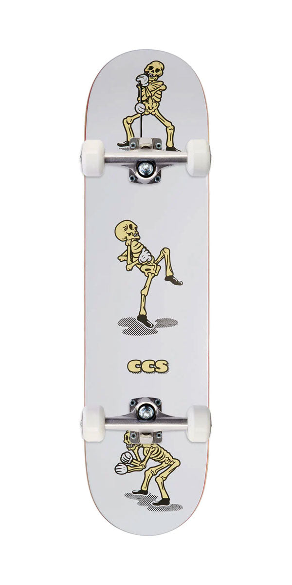 CCS Vine Skeleton Mini Skateboard Complete - White image 1