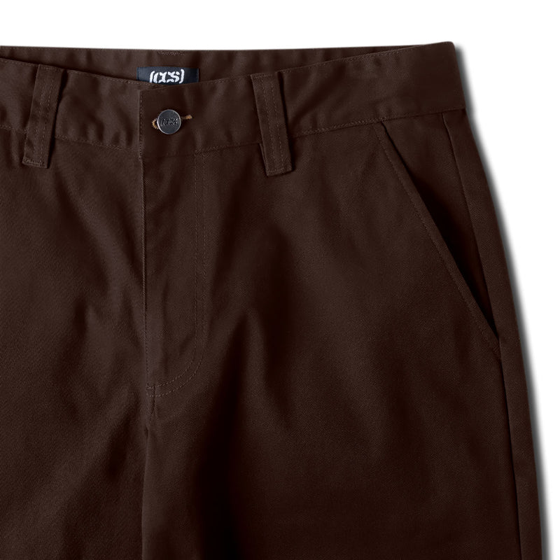 CCS Slim Stretch Chino Pants - Brown