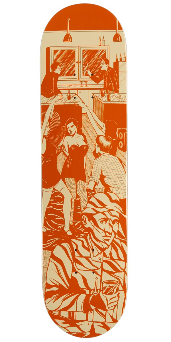 CCS Social Camouflage Party Skateboard Deck - Orange - 8.00