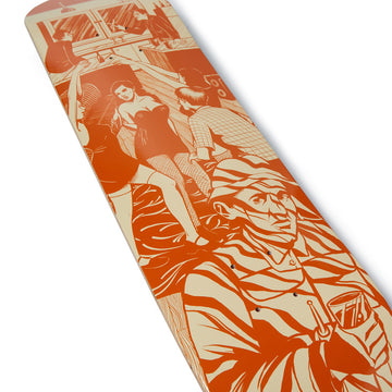 CCS Social Camouflage Party Skateboard Complete - Orange