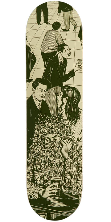CCS Social Camouflage Bar Skateboard Deck - Green - 8.375