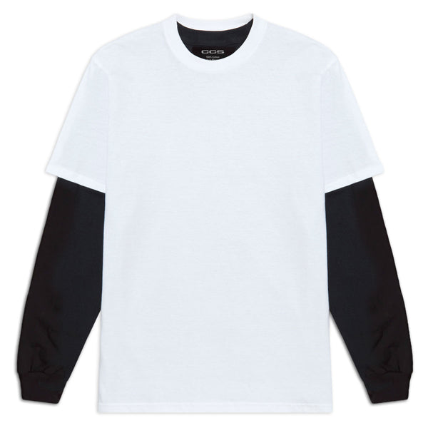 ciota Recycle Cotton T-shirt White×Black CCS OG Combo Pack T-Shirts - White/Black