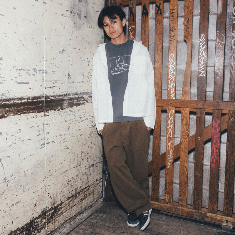 CCS Wide Leg Chino Pants - Brown