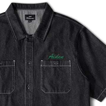 CCS Custom Embroidered Work Shirt - Black Denim