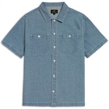 CCS Custom Embroidered Work Shirt - Light Blue Denim