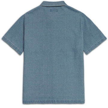 CCS Custom Embroidered Work Shirt - Light Blue Denim