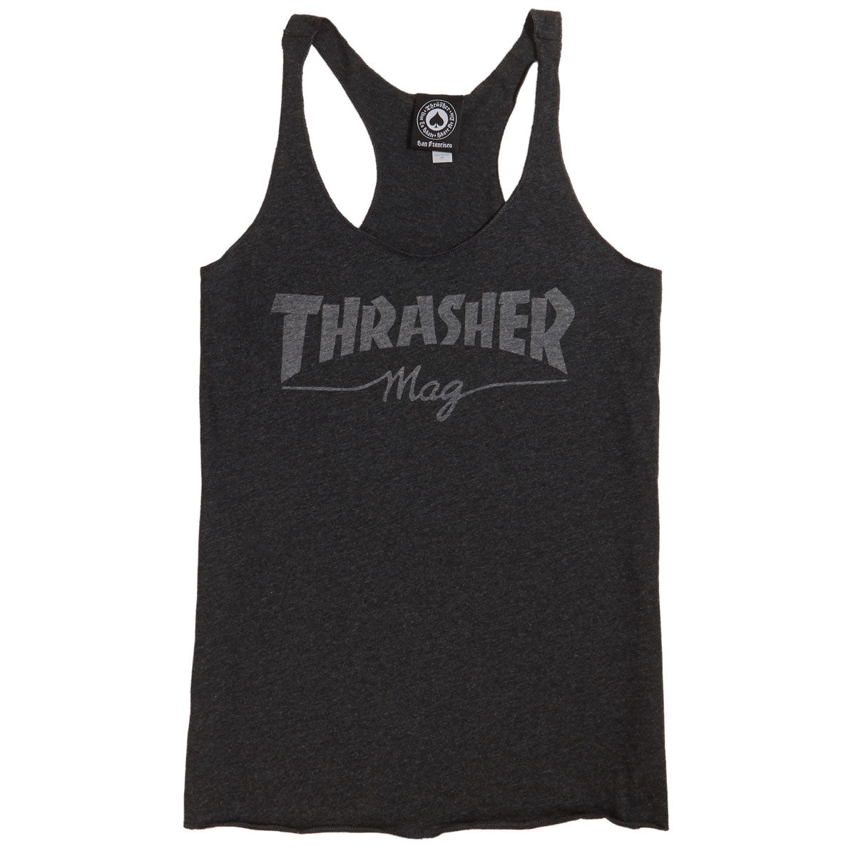 Thrasher Womens Mag Logo Racerback Tank Top - Black image 1