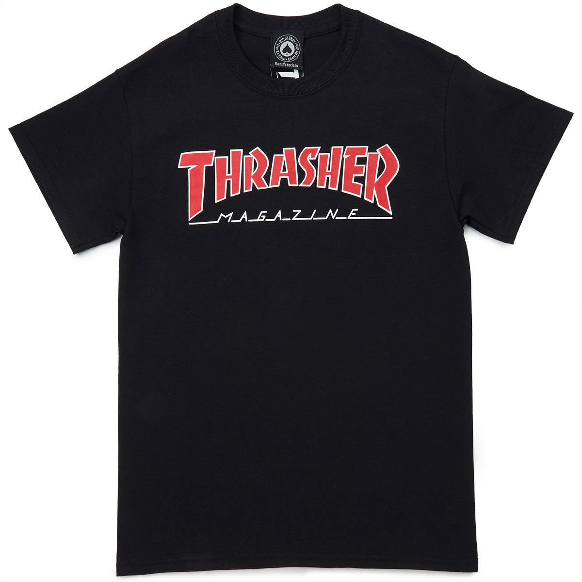 Thrasher Outlined T-Shirt - Black image 1