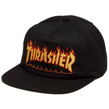 Thrasher Flame Mag EMB Hat - Black