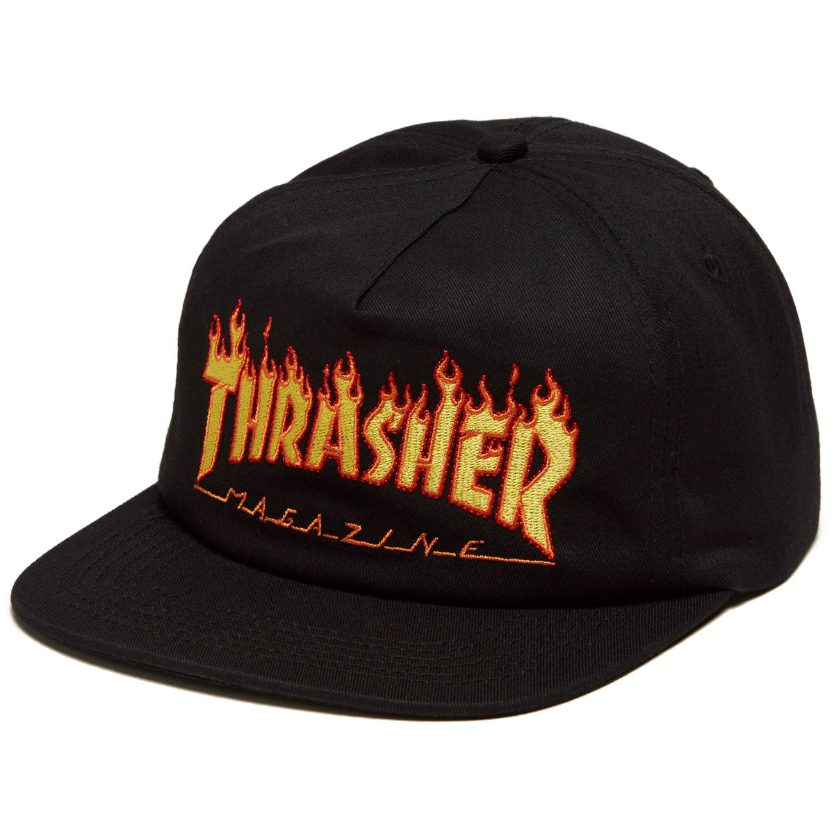 Thrasher Flame Mag EMB Hat - Black image 1