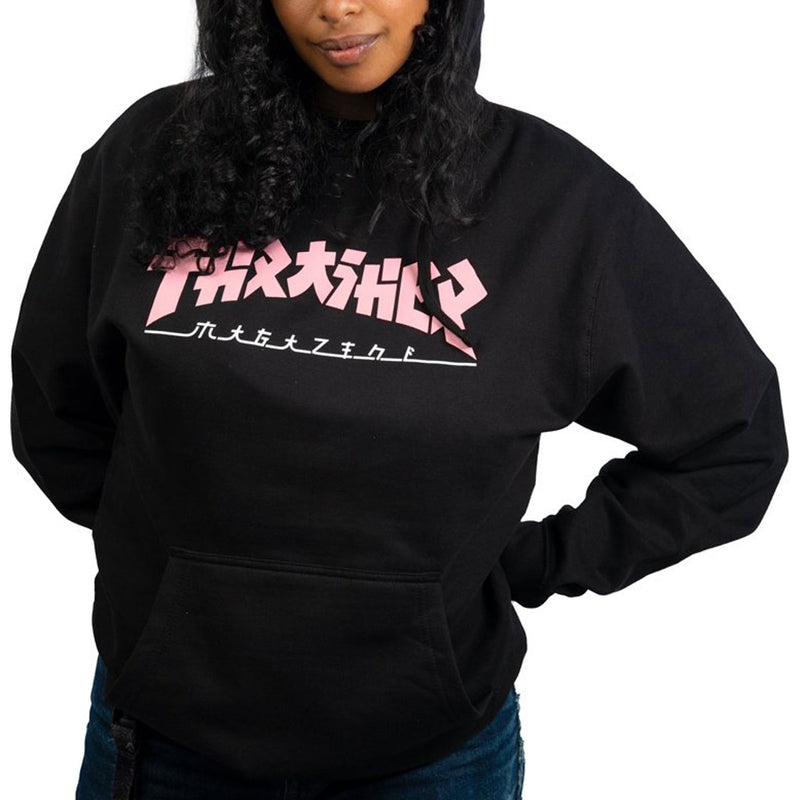 Thrasher Womens Godzilla Hoodie - Black/Pink