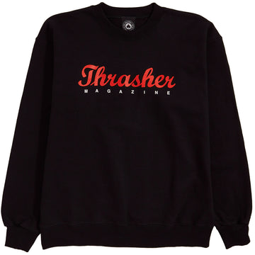Thrasher Script Crew Sweatshirt - Black